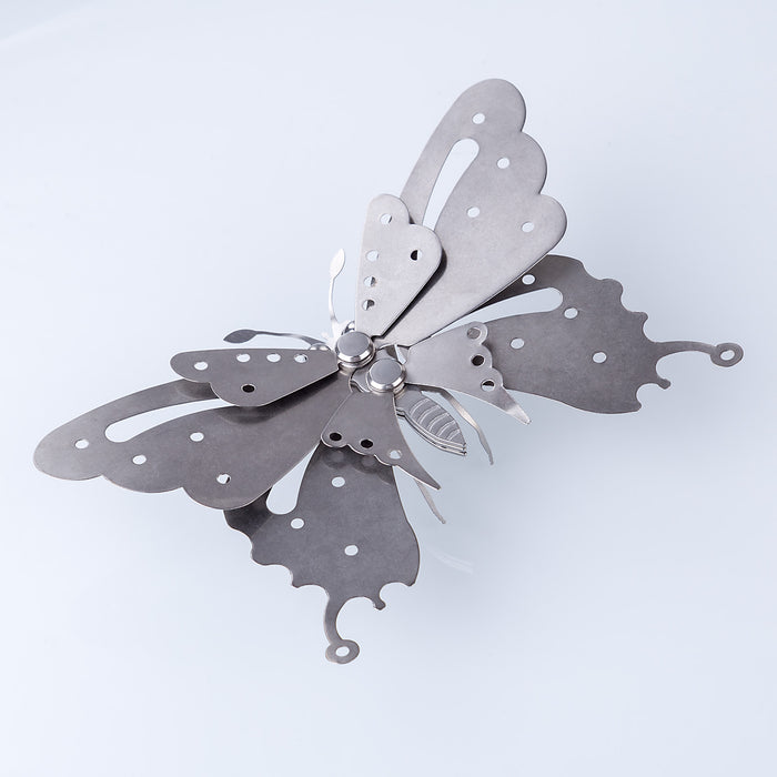 Metal Stainless Steel Steampunk Butterfly Model Handmade Crafts
