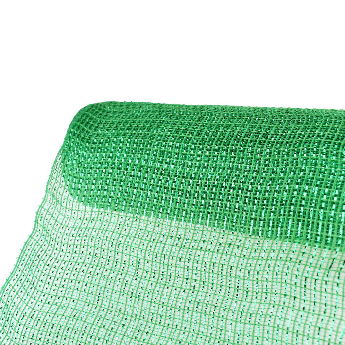Metallic Fabric Mesh, 10-Inch x 10-Yard - Emerald