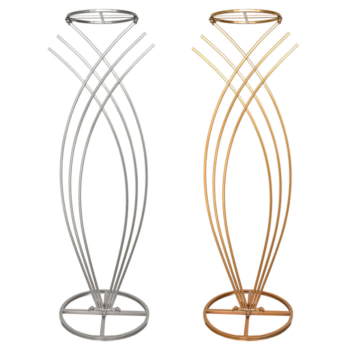 Metallic Wire Mermaid Tail Stand, 42-Inch