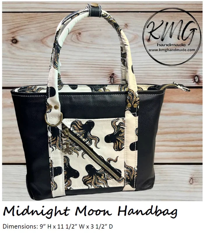 Midnight Moon Handbag by KMG Handmade | Hardware Kit