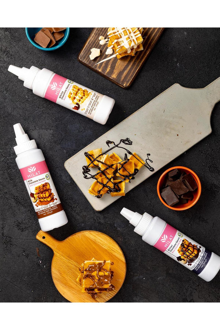 Milat White Dessert Sauce (Gluten Free) is a smooth and creamy topping crafted in Türkiye using carefully selected ingredients.