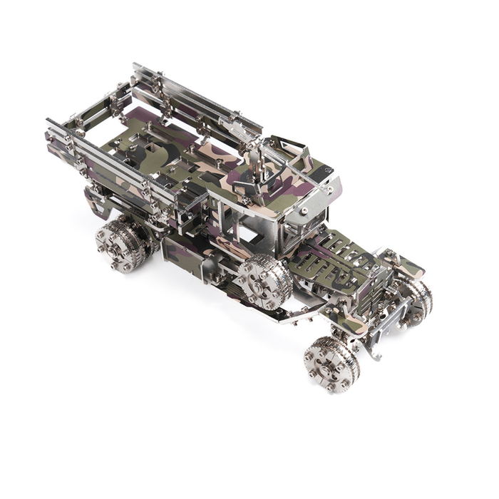 Military Transport Vehicle 3D DIY Mechanical Punk Metal Model Kit 150+ PCS Creative Trendy Display