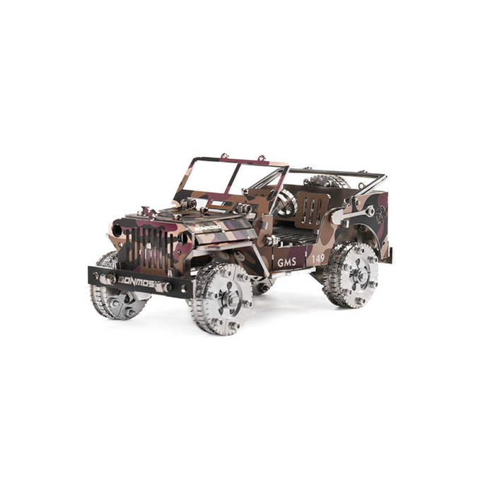 Military Transport Vehicle 3D Metal Puzzle Kit 100+ PCS