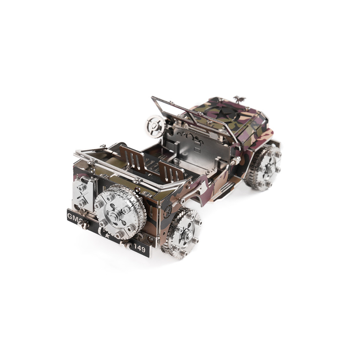Military Transport Vehicle 3D Metal Puzzle Kit 100+ PCS