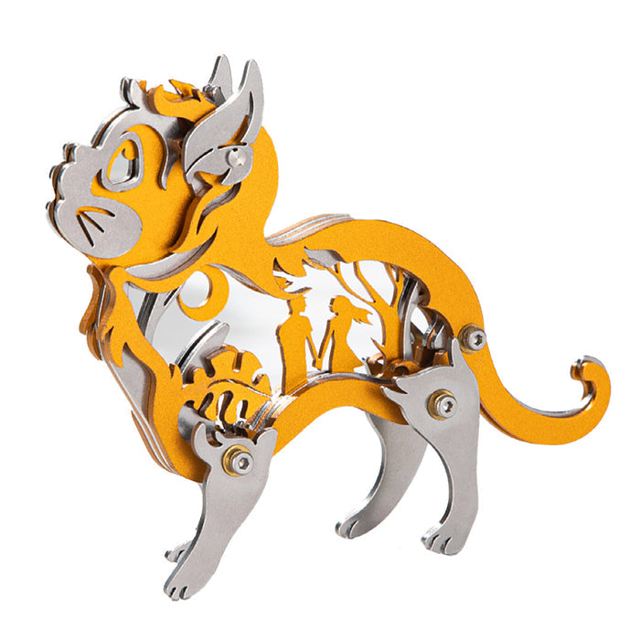 Mini 3D Metal Ragdoll Cat Assembly Model Building Kit for Kids Cat Lover Gift