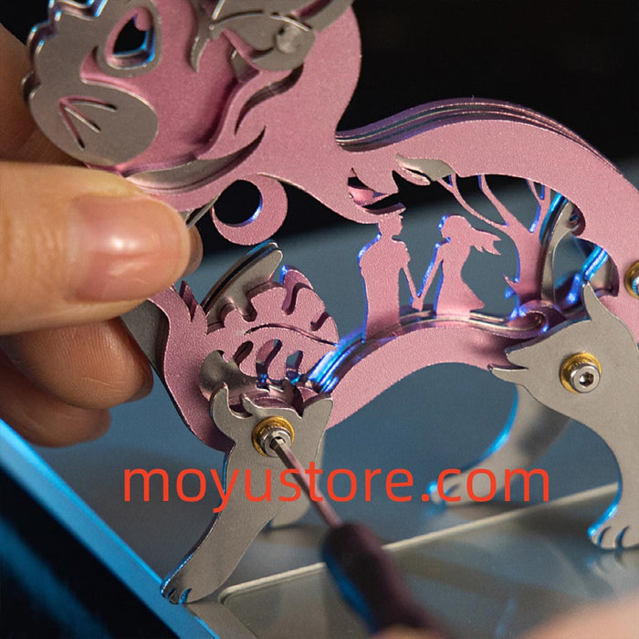 Mini 3D Metal Ragdoll Cat Assembly Model Building Kit for Kids Cat Lover Gift