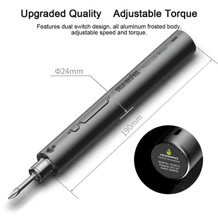 Mini Precision Electric Screwdriver Essential Metal Model Kits Tools Kits