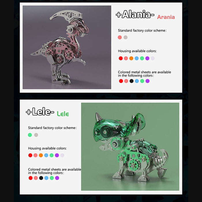 Mini Triceratops Dinosaur Toys 3D Metal Puzzle