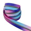Mixed Berry Ombré | #3 Black Nickel Zipper by the Yard - 3 Yard Singles
