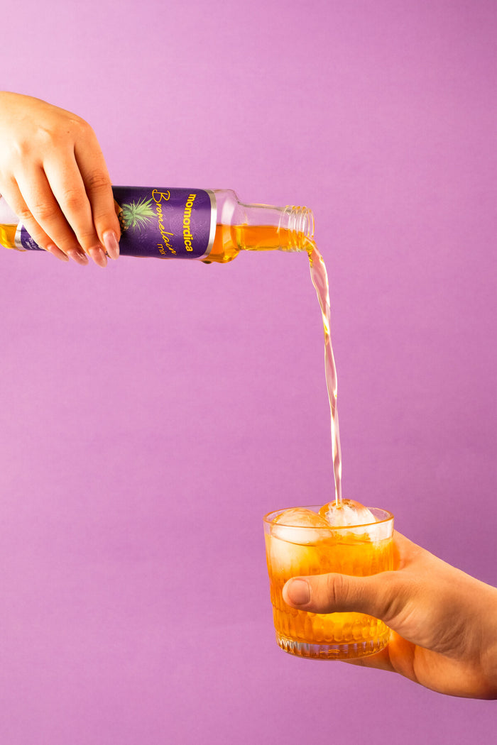 Momordica Bromelain Mix with Coenzyme Q10 and L-Carnitine is a specially formulated liquid dietary supplement enriched with bromelain, a natural enzyme derived from pineapple.