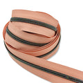 Monticello Peach  | #5 Midnight Rainbow Zipper by the Yard - 3 Yard Singles