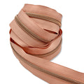 Monticello Peach  | #5 Rose Gold Zipper by the Yard - 3 Yard Singles