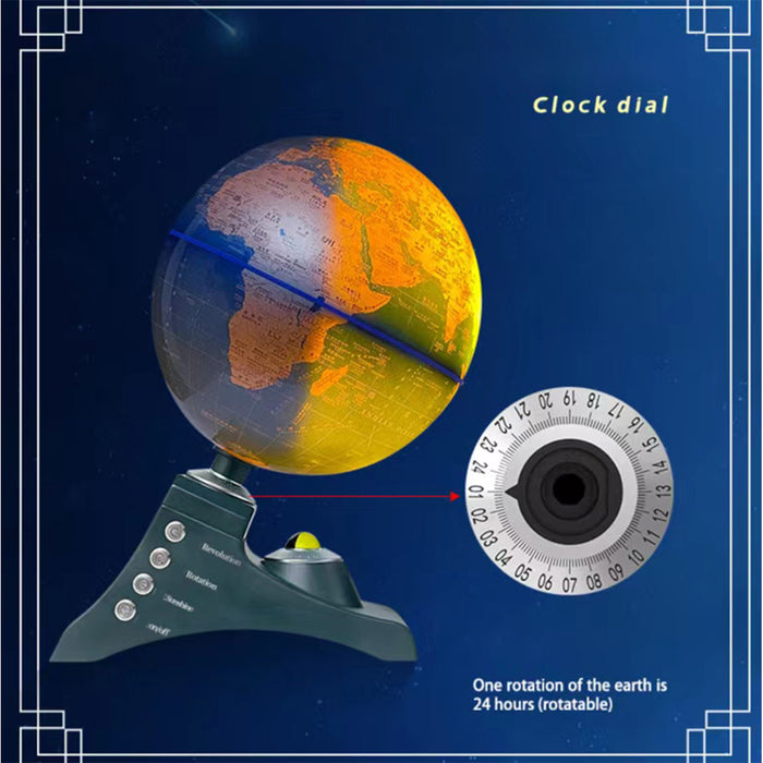 Multifunctional Electric Rotating Globe with Illumination Educational and Scientific Tool Toy Set