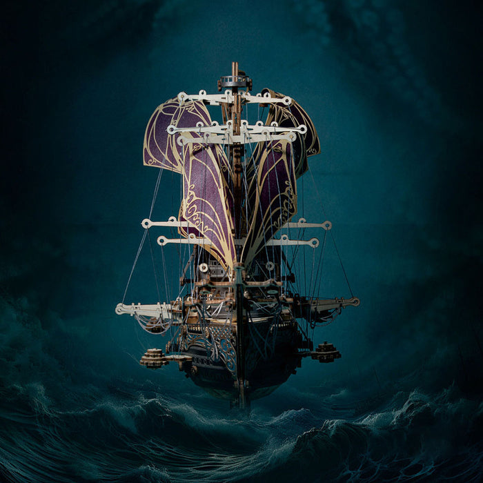 Mysteries Pirate Ship of Future 3D Wooden Puzzle Kits