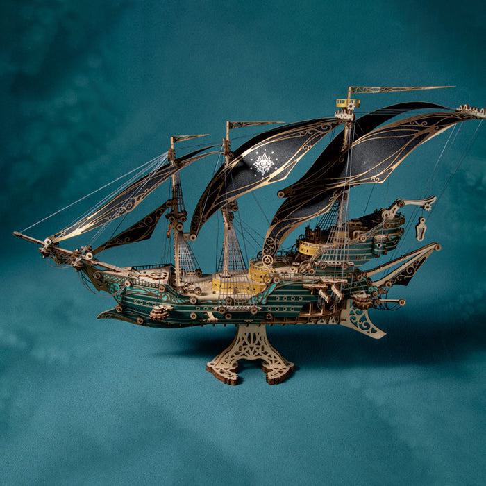 Mysteries Pirate Ship of Future 3D Wooden Puzzle Kits