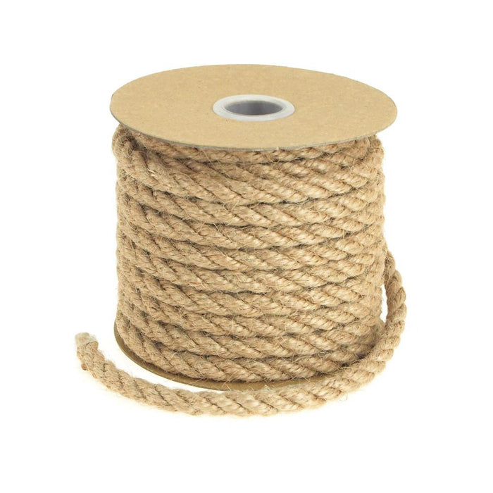Natural Jute Fiber Rope, 6mm, 10 Yards