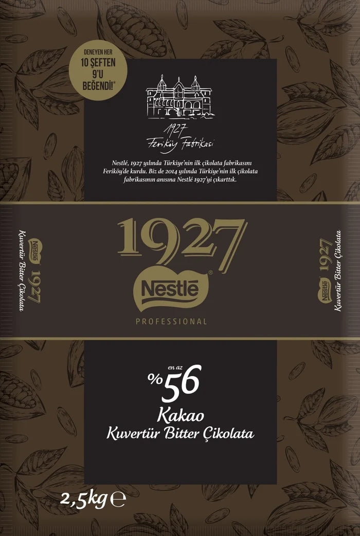 Nestlé 1927 55% Cacao Dark Couverture Chocolate 5.5 lb (2.5 kg)