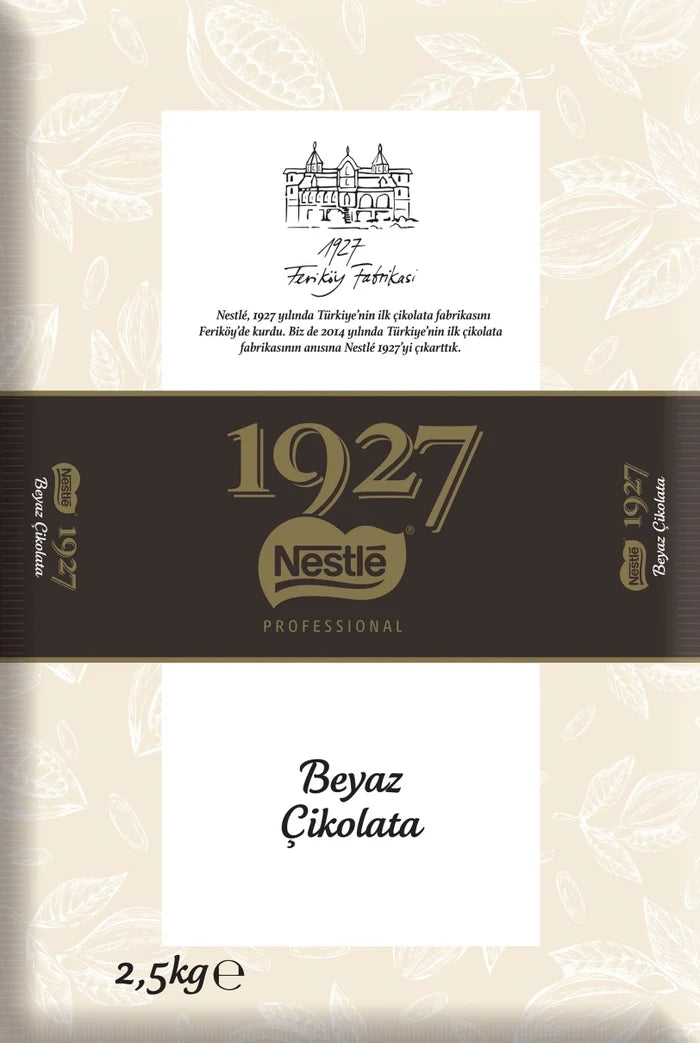 Nestle 1927 White Couverture Chocolate is a premium-quality white chocolate block specially developed for professional pastry chefs and chocolatiers.