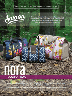 Nora Doctor Bag by Swoon Sewing Patterns | Hardware Kit