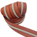 Obstinate Orange | #5 Nickel Zipper by the Yard - 3 Yard Singles