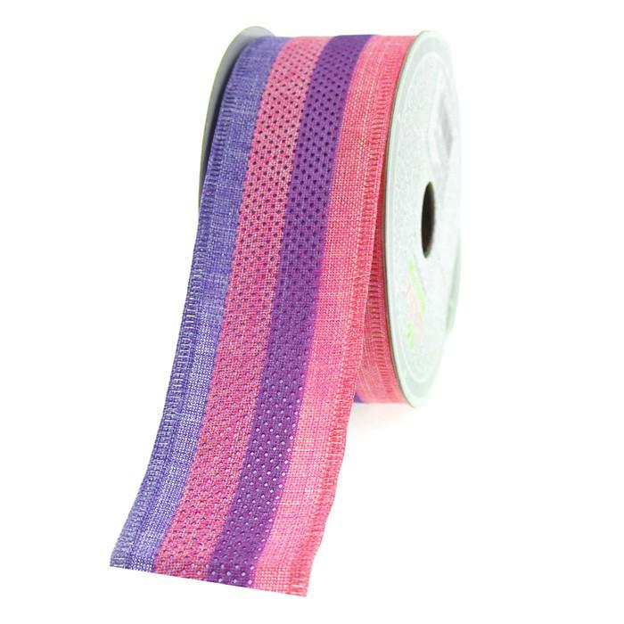 Ocean Stripes Canvas Ribbon, 1-1/2-Inch, 10-Yard