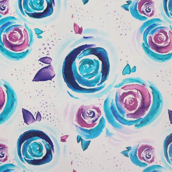 OG Watercolor Roses | 18" Luxe Vinyl Roll - Mid-Weight