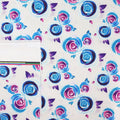 This printed WPC-Lite is of watercolor roses in purple, blue, and pink.