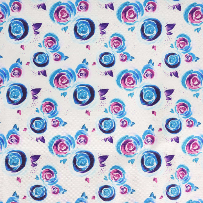 This printed WPC-Lite is of watercolor roses in purple, blue, and pink.