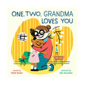 Book cover of 'One, Two, Grandma Loves You' with a cartoon illustration of a woman and child.