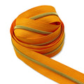 Orange Sherbet | #3 Light Gold Zipper by the Yard - 3 Yard Singles
