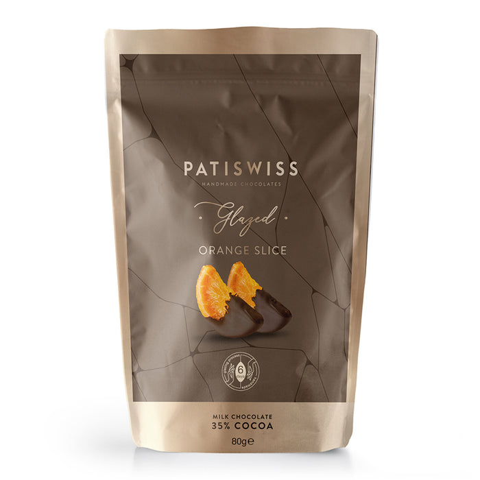 Patiswiss Milk Chocolate Orange Slice brings together the bright taste of real orange and smooth milk chocolate in a beautifully crafted treat from Türkiye.