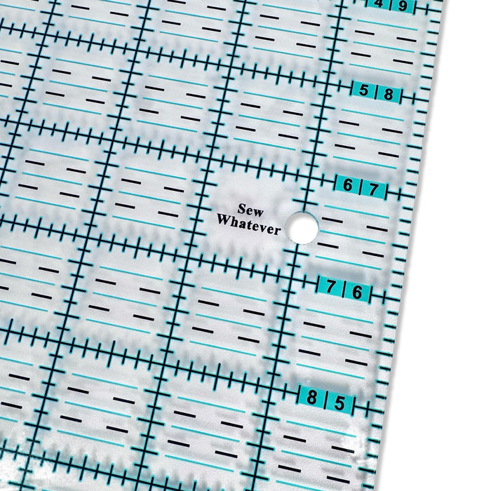 Pink to Teal Gradient | Clear - 13” x 13” Ruler