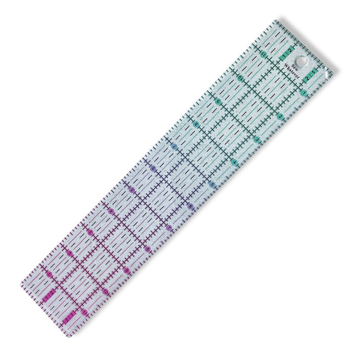 Pink to Teal Gradient | Glitter  - 12" x 2.5” Ruler