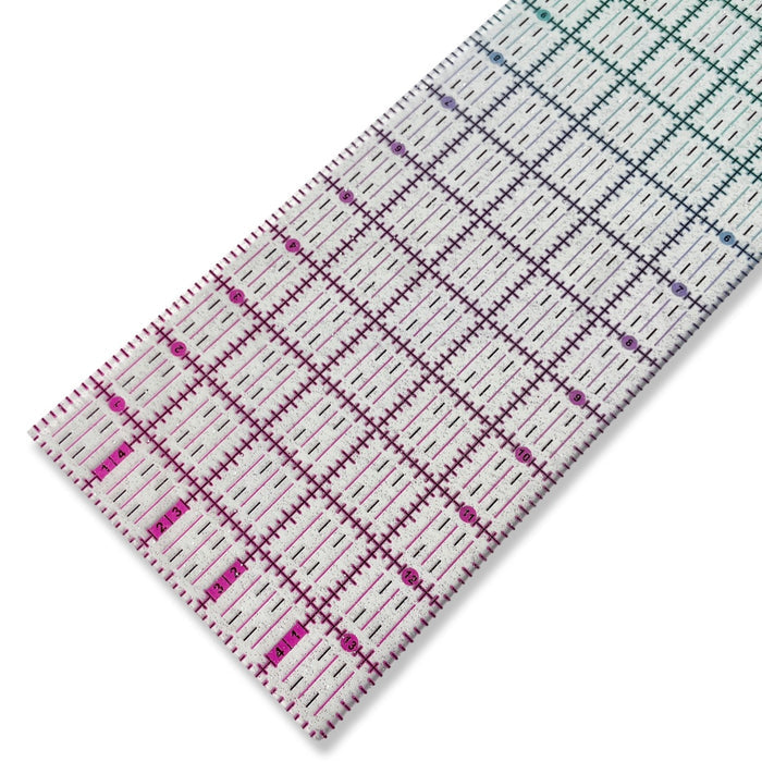 Pink to Teal Gradient | Glitter - 14” x 5" Ruler