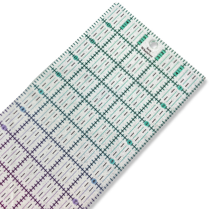 Pink to Teal Gradient | Glitter - 14” x 5" Ruler