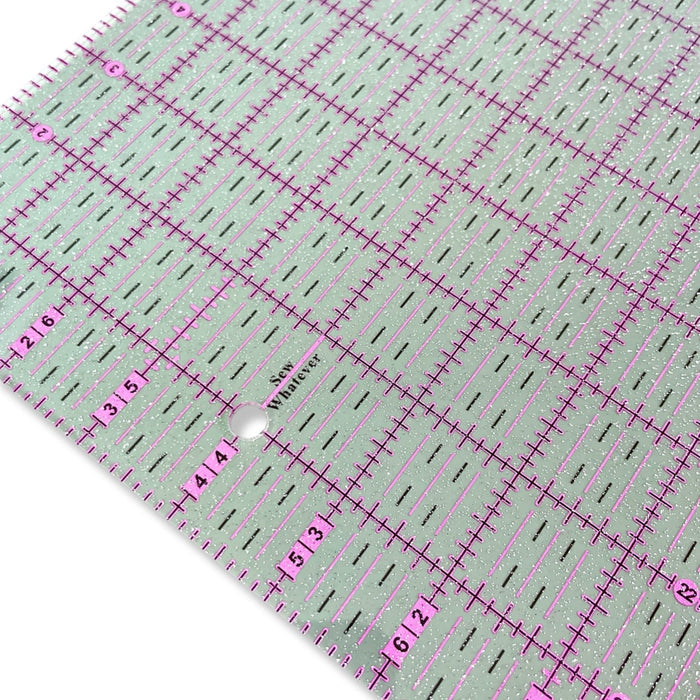 Pink to Teal Gradient | Glitter - 24" x 8" Ruler