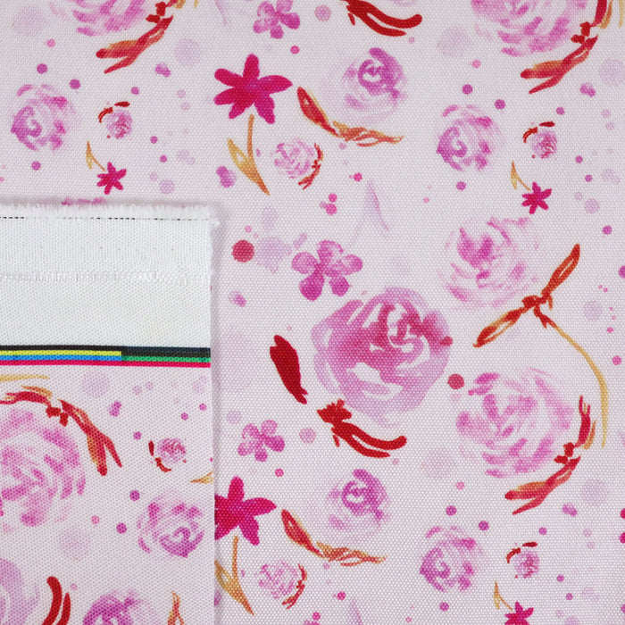 This printed WPC-Lite is of watercolor flowers in warm pink tones.