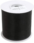 Plain Sheer Organza Ribbon, 2-3/4-inch, 25 Yards, Black