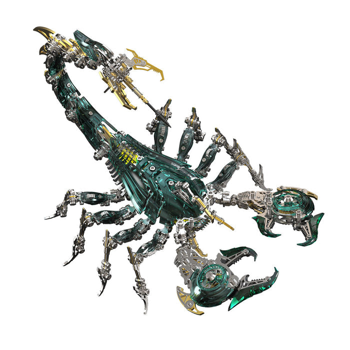Poison Flame Cyberpunk 3D Metal War Scorpion Model Kit for Adults 1073PCS