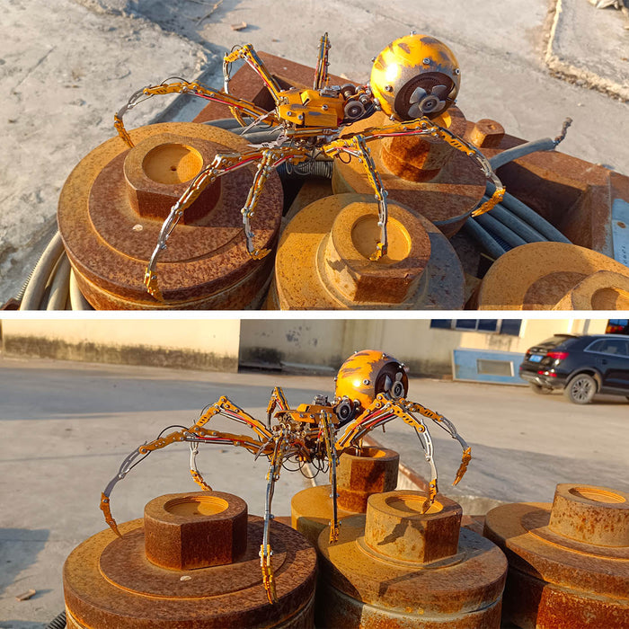 Post-Apocalyptic Jumping Spider Spider 3D Metal Puzzle Kits DIY Desert Punk Assembly