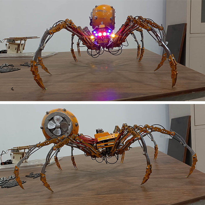 Post-Apocalyptic Jumping Spider Spider 3D Metal Puzzle Kits DIY Desert Punk Assembly