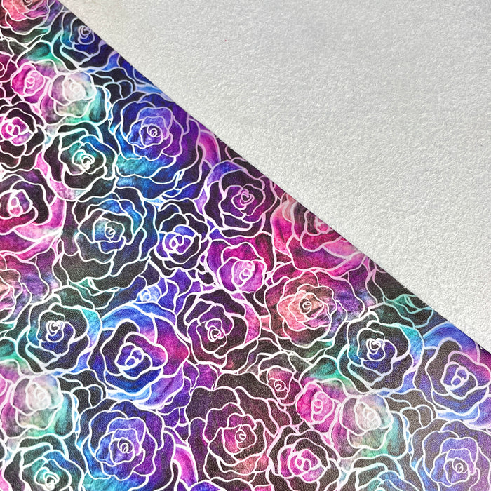 Prismatic Roses | 18" Luxe Vinyl Roll - Mid-Weight