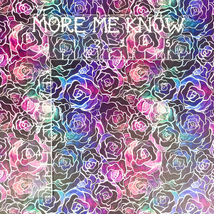 Prismatic Roses | 18" Luxe Vinyl Roll - Mid-Weight