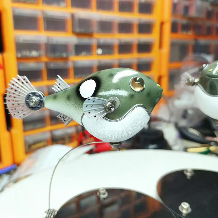 Pufferfish Sculpture Model for Modern Home Decoration