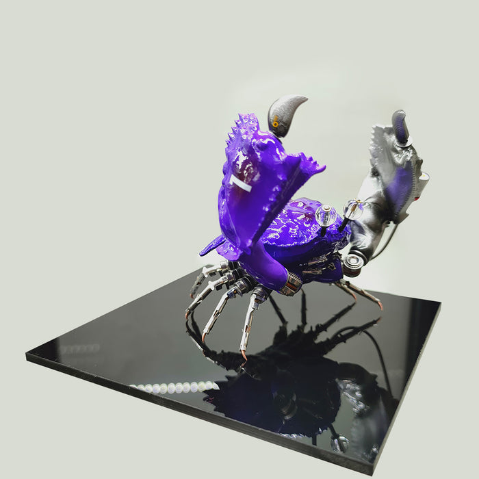 Punk Style 3D Purple Vampire Crab Model Crafts Collection- Finished Version