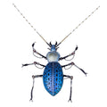 Purple Blue Metal Ground Beetle Steampunk Assembled Model Kits 3D Sculpture