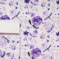 This printed WPC-Lite is of watercolor flowers in purple tones.