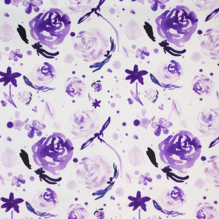 This printed WPC-Lite is of watercolor flowers in purple tones.