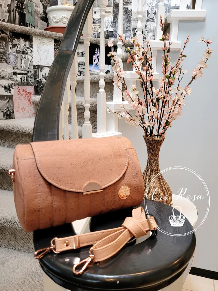 Quilted Hortensia Barrel Bag by Oro Rosa | Hardware Kit