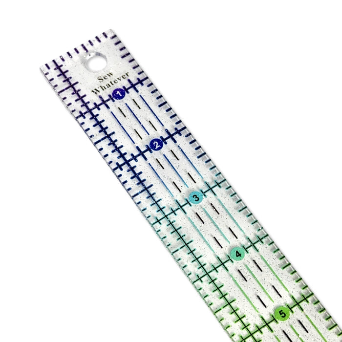 Rainbow Gradient | Glitter - 10” x 1.25" Ruler